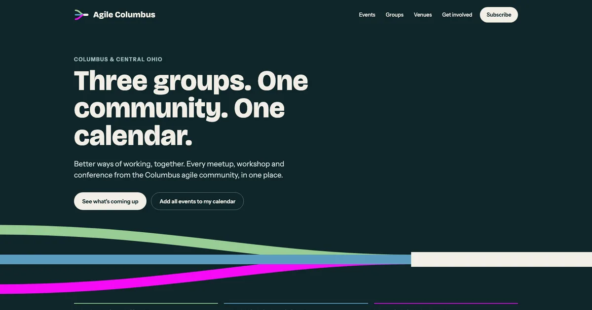 Screenshot of Agile Columbus